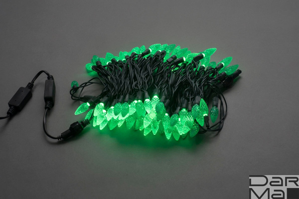 LED-XS-100-240V-G,ягода,зеленый, влагозащ.