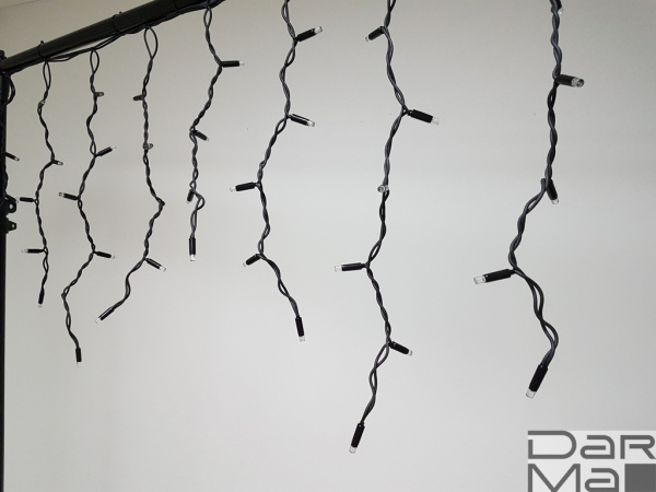 NEW LED-RPLR-160-4.8M-240V-W/BL белые светодиоды/черный провод