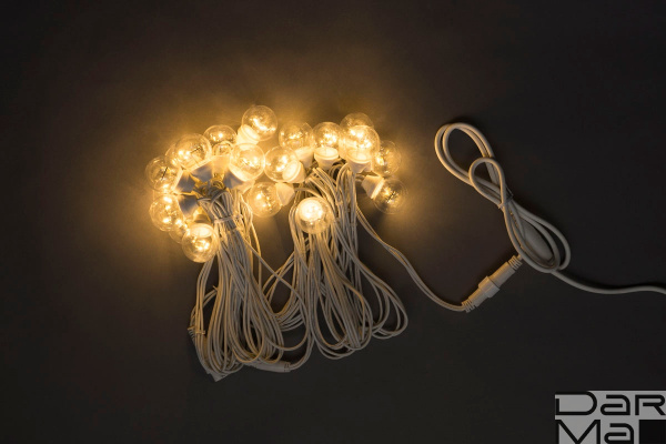 LED-2BLR-2835-50CM-10M-240V-WW/WH, Белт-лайт с лампами теплый белый/белый пр.