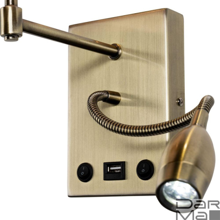 Бра Arte Lamp Elba A2581AP-2AB