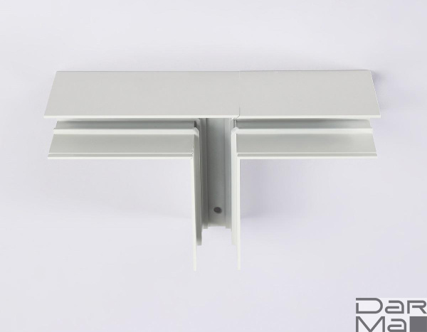 Коннектор T-образный для накладного шинопровода Ambrella light Track System Magnetic GL3373