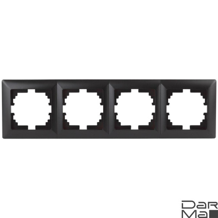 Рамка 4-постовая ЭРА Intro Solo антрацит 4-504-05 Б0043428