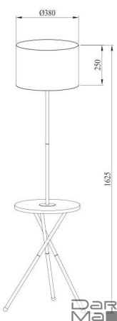Торшер Arte Lamp Combo A2070PN-1BK