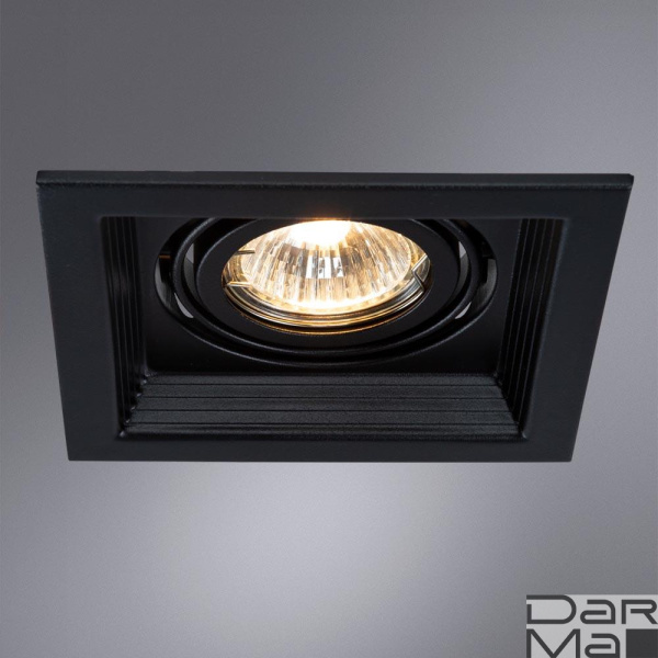 Встраиваемый светильник Arte Lamp Canis A6661PL-1BK