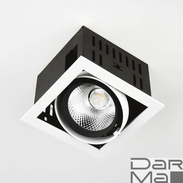 Встраиваемый светодиодный светильник Ambrella light Cardano T811 BK/CH 12W 4200K
