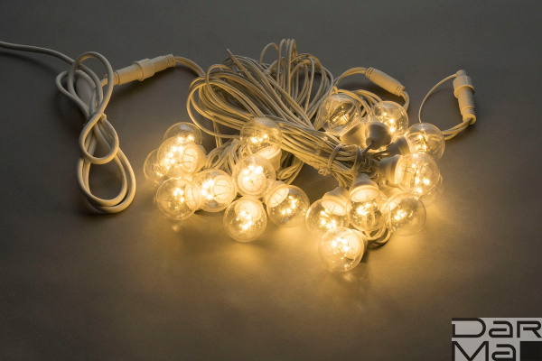 LED-2BLR-2835-50CM-10M-240V-WW/WH, Белт-лайт с лампами теплый белый/белый пр.