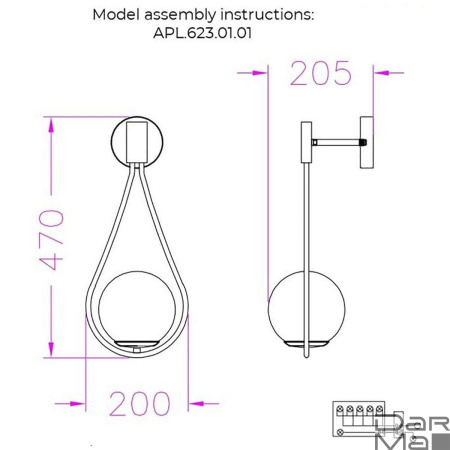 Бра Aployt Klodi APL.623.01.01