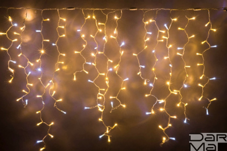 LED-RPL-512-4X1M-240V-WW+W Flash-холодный белый,  белые теплые светодиоды на прозрачном проводе