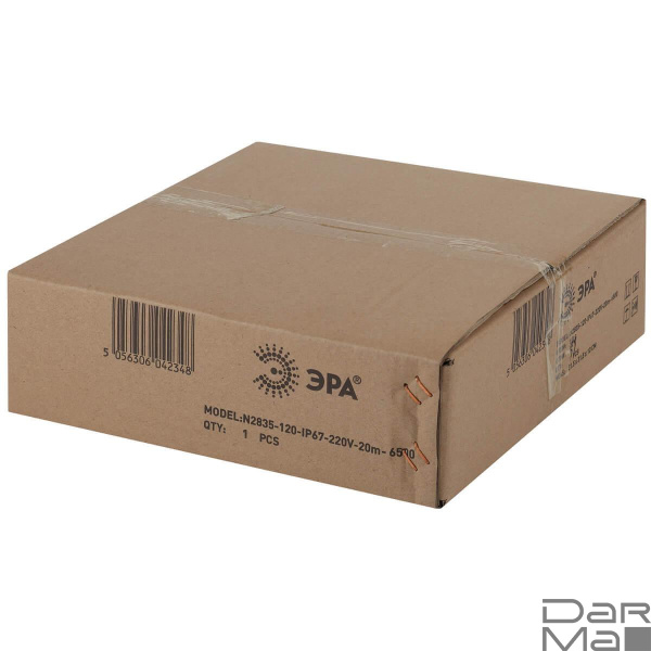 Гибкий неон ЭРА 2835SMD холодный белый 20M N2835-120-IP67-220V-20m-6500 Б0043073