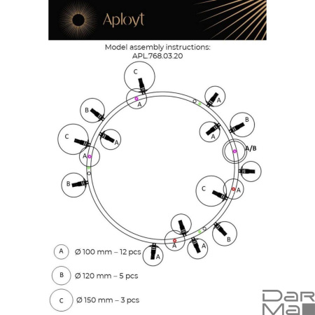 Подвесная люстра Aployt Lilian APL.768.03.20