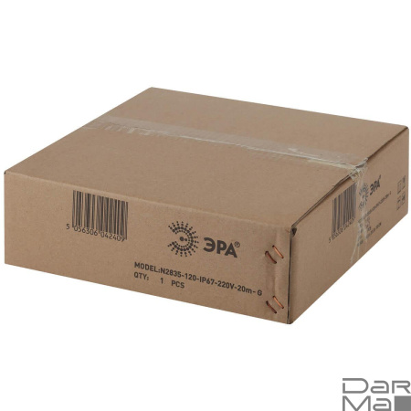 Гибкий неон ЭРА 2835SMD зеленый 20M N2835-120-IP67-220V-20m-G Б0043076