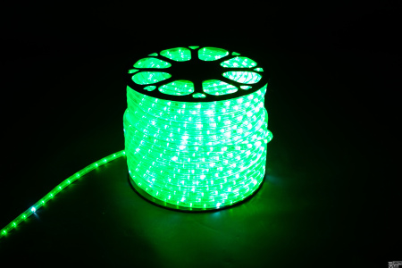 Дюралайт 2W Зеленый ФЛЕШ 13мм 24 LED PH-50-G-F-24