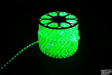 Дюралайт 2W Зеленый 10мм 36 LED/M ФЛЕШ PH-36-10-G-F