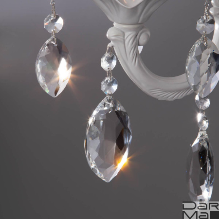 Бра Eurosvet Veletta 10108/1 белый/прозрачный хрусталь Strotskis