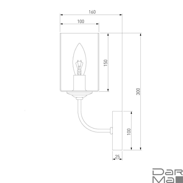 Бра Eurosvet Defi 60138/1 сатин-никель