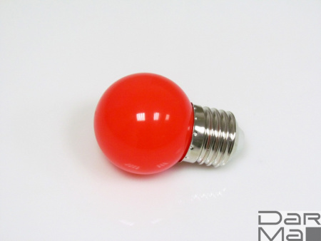 LED G45 220V-240V Red, красный