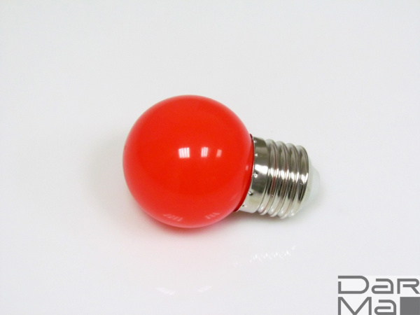 LED G45 220V-240V Red, красный
