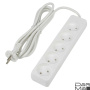Удлинитель Uniel Ultra 5гн х 3м б/з S-CU5-3 White UL-00009990