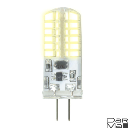 Лампа светодиодная Uniel G4 3W 3000K прозрачная LED-JC-12/3W/3000K/G4/CL SIZ05TR UL-00010366