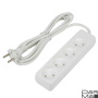 Удлинитель Uniel Ultra 4гн х 3м б/з S-CU4-3 White UL-00009988
