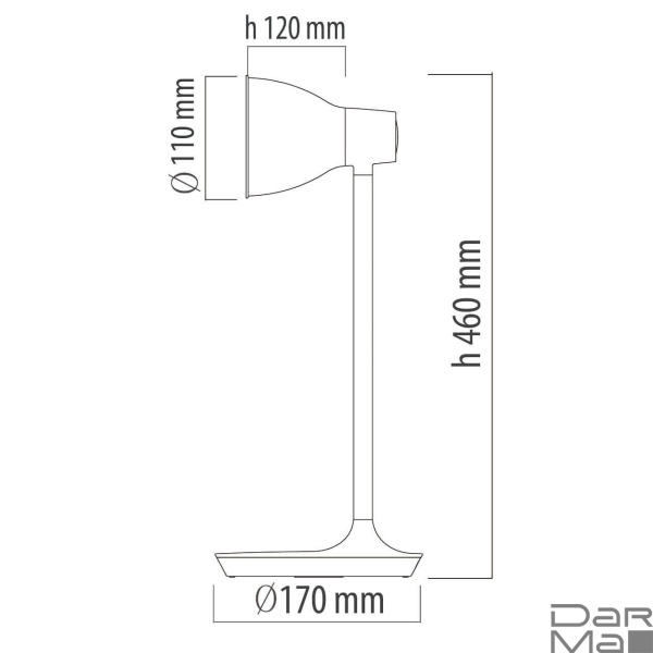 Настольная лампа De Markt Ракурс 631036201