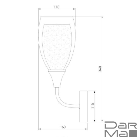 Бра Eurosvet Cosmic 50285/1 золото