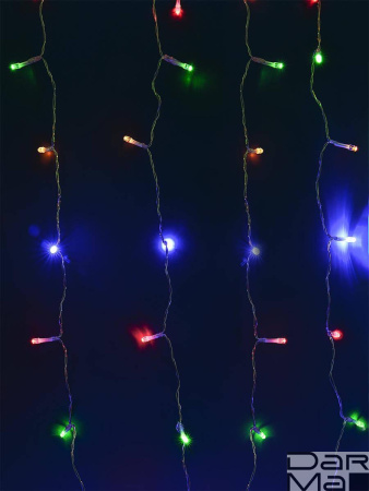 Гирлянда на солнечных батареях Uniel Занавес USL-S-132/PT1515 Multicolor Curtain UL-00006539