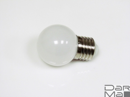 LED G45 220V-240V White, белый 6500-7000К