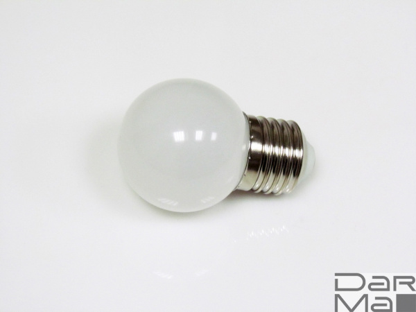 LED G45 220V-240V Warm White, белый теплый