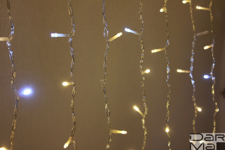 LED- PL-1920-240V-2*1.5M-WW/С-F(CW)  (белые теплые  светодиоды/прозр. пр), FLASH холодный белый 2023