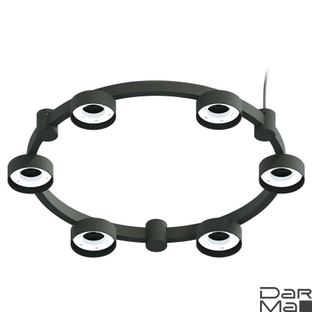 Корпус подвесной люстры Ambrella light DIY Spot Techno Ring SBK черный песок C9232