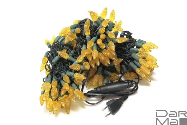 LED-PL-C6-4-G-220V-20-Y, 20м, 200-205 светодиодов, жёлтый