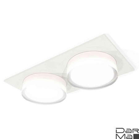 Комплект встраиваемого светильника Ambrella light Techno Spot XC7635043 SWH/FR/CL белый песок/белый матовый/прозрачный (C7635, N7160)