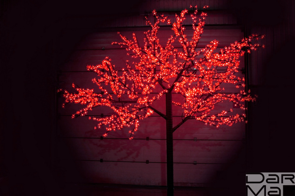 CBL-3.6-2688 Red LED вишня H:3,6m D3,0м красное