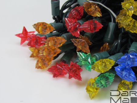 NEW!!! LED- STAR-4-220V-18-M/DG Насадки Звезды 105LED, 10,5м