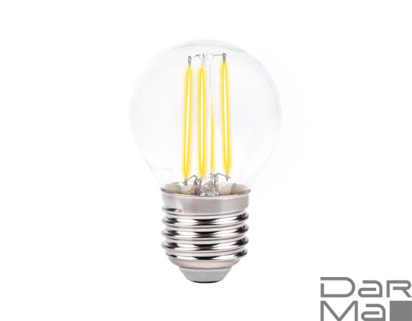 Лампа светодиодная филаментная Ambrella light E27 6W 4200K прозрачная 203915