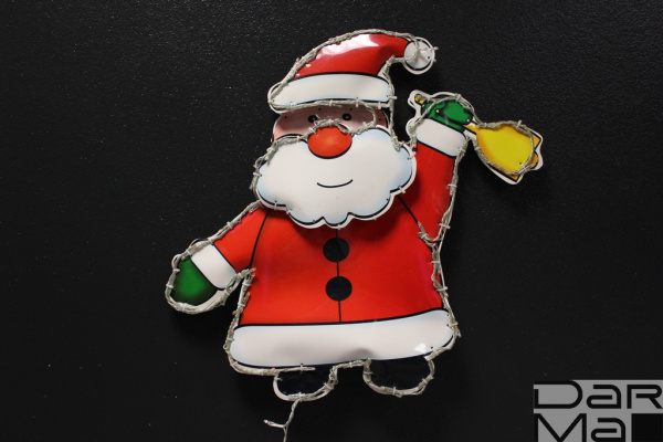 LED-XM(F)-PG036-24V Дед Мороз на подложке, 46*49 см