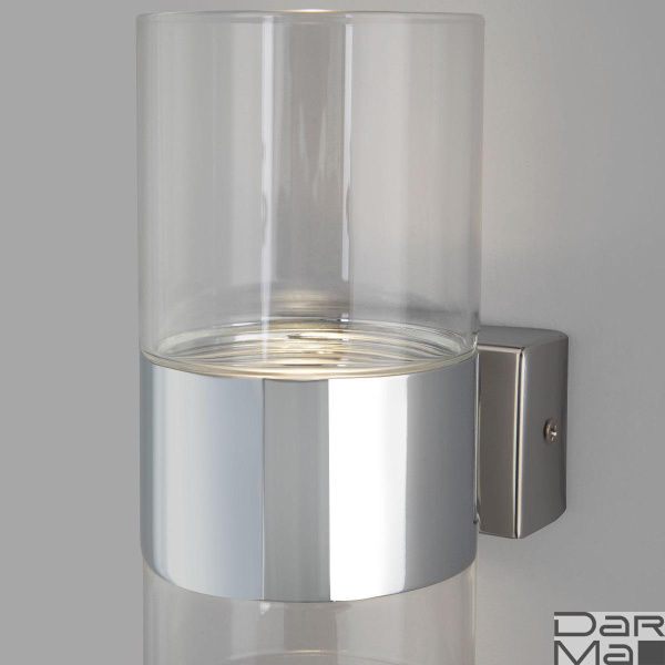 Настенный светодиодный светильник Eurosvet Watford 40021/1 LED хром/прозрачный