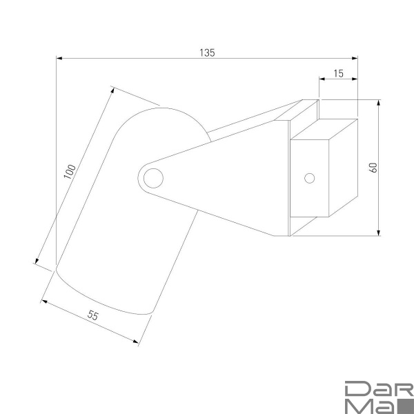 Светодиодный спот Eurosvet Snap 20167/1 черный