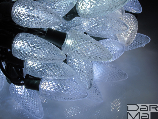 LED-PL-C9-8-G-220V-18-PW  20м, 96 LED, белый(пр.колб.)