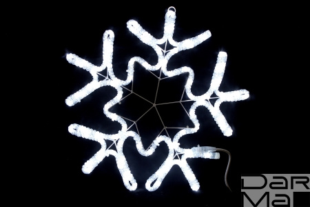 LED-XM-(FR)-2D-CK006-С-W  White Снежинка 56х57см, 230V, NEW!