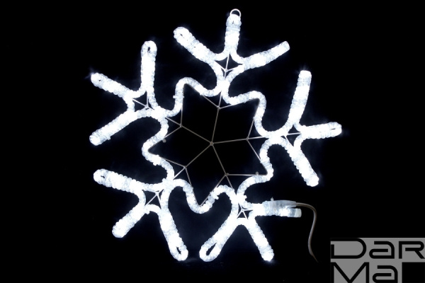 LED-XM-(FR)-2D-CK006-С-W  White Снежинка 56х57см, 230V, NEW!