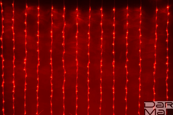 LED-XP-1344-230V RED Световой дождь 2,4х3,6м, 250Вт