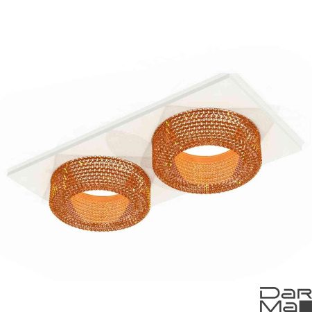 Комплект встраиваемого светильника Ambrella light Techno Spot XC7635024 SWH/CF белый песок/кофе (C7635, N7195)