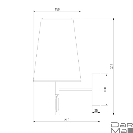 Бра Eurosvet Milazzo 60137/1 хром