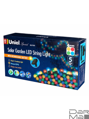 Гирлянда на солнечных батареях 500см разноцветная Uniel Special USL-S-122/PT5000 Milkyway 05306