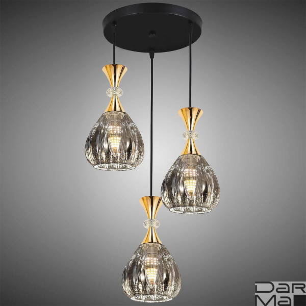 Подвесная люстра Reluce 09015-0.9-03 Smoke