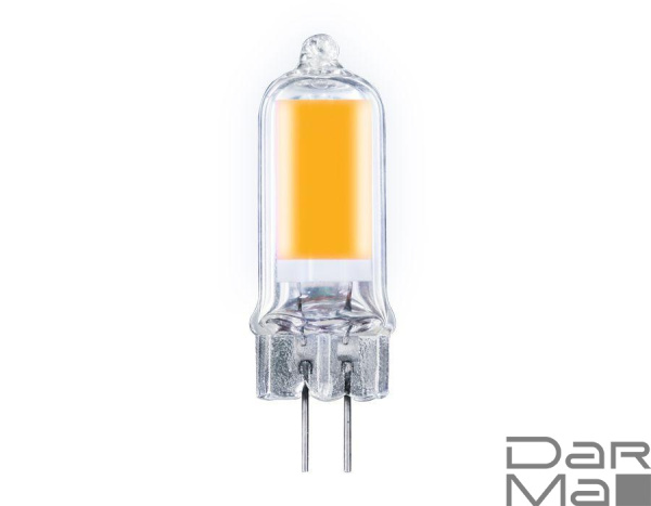 Лампа светодиодная филаментная Ambrella light G4 2,5W 4200K прозрачная 204502