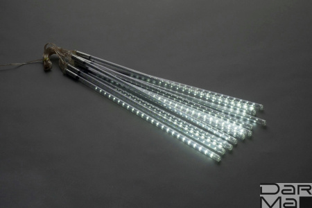 Сосульки Трубки 10шт 0,5М Бел. LED-PLM-METEOR TUBE-540(10*54SMD2835)-10-12V-W  не соединяемаяNEW!