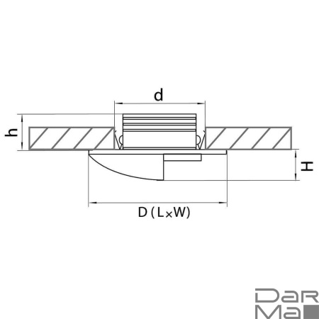 Встраиваемый светодиодный светильник Lightstar Lumina 212167